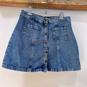 Blue Denim Skirt